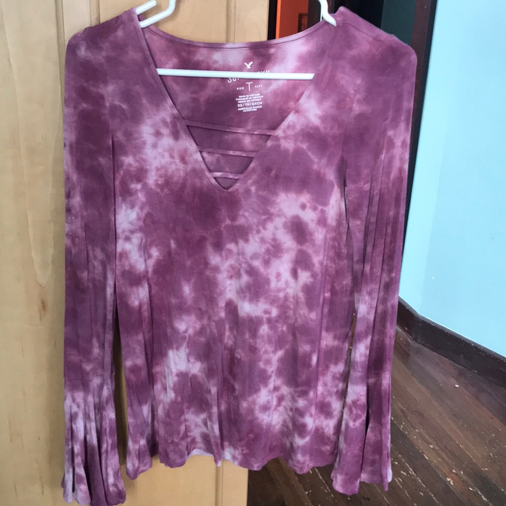 American Eagle bell sleeve shirt size XS